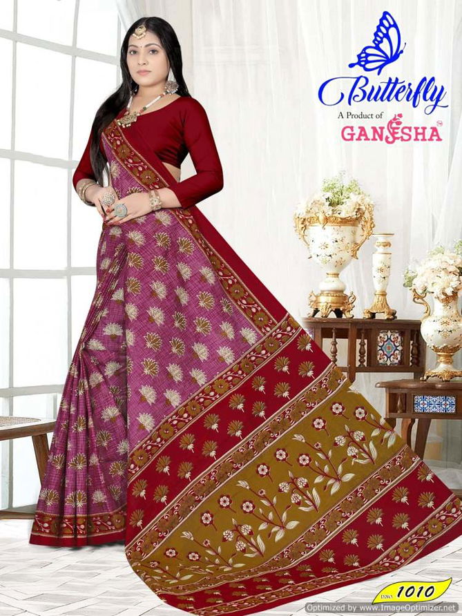 Butterfly Vol 1 By Ganesha Daily Wear Cotton Printed Saree Wholesale Price In Surat